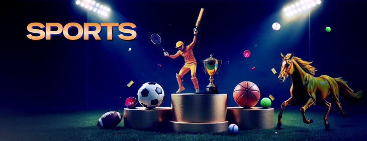 Sports players and balls representing Dreamexch sports markets